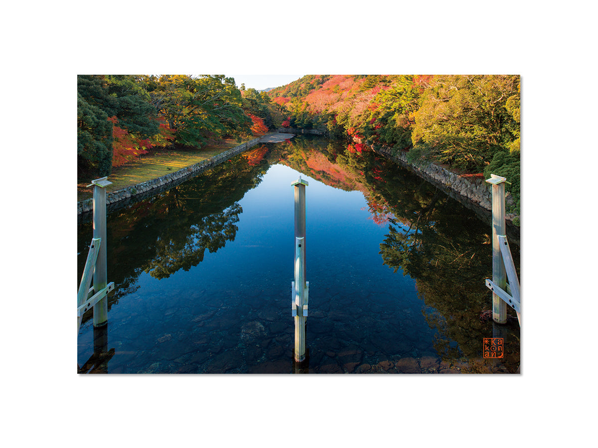 ポストカード 紅葉の五十鈴川 ｜写真家 Kankan